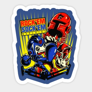 Rockem Sockem Reploids Sticker